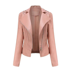 High Quality Premium Modern Design Women <b>Genuine</b> <b>Leather</b> <b>Jacket</b> Fashionable Full Fit Women <b>Leather</b> <b>Jacket</b> - Product Image 3