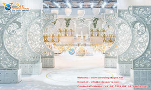 เฟรม FRP งานแต่งงานที่ทันสมัยเฟรมออกแบบล่าสุดสำหรับงานแต่งงานเวทีจัดงานแต่งงานในเอเชียใต้เฟรม FRP - Product Image 3