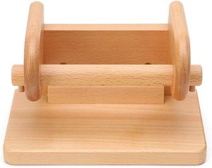 Porte-rouleau de papier toilette moderne avec étagère et rangement, support en bois sur pied pour papier de cuisine, article de décoration pour salle de bain - Product Image 4