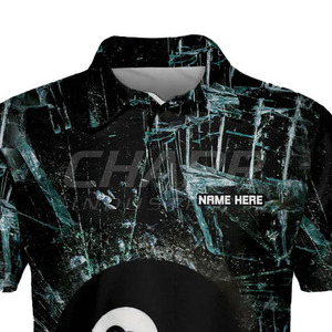 Polo de billard professionnel à séchage rapide pour club et tournoi - Product Image 6