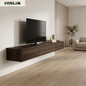 Contemporary Scandinavian Durable Minimalist Design Modern Floating Media Console <b>TV</b> <b>Stand</b> Laminated Board for Living Room 65 - Product Image 1