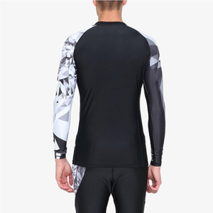 Custom Fishing Training Nylon Spandex Rash Guard With UPF 50 Ergonomic Seams And Custom Chest Logo Long Sleeve <b>Compression</b> <b>Shirt</b> - Product Image 2