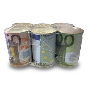Salvadanaio XXL in plastica con design euro per bambini - Product Image 2