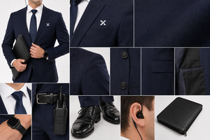 Uniformes de stewardess pour hommes en viscose sur mesure à manches longues |   OEM ODM |   Uniforme du superviseur des services VIP premium pour passagers à l'aéroport - Product Image 5