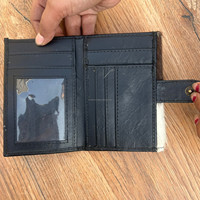 Dompet wanita kulit sapi, kapasitas besar Organizer Multi kartu tas tangan kecil wanita cetak hewan dompet perjalanan