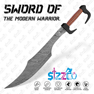 Espada Espartana Hecha a Mano, Estilo Griego Antiguo, Espada Coleccionable para Cosplay con Funda de Cuero, Proveedor OEM ODM Personalizado - Product Image 3