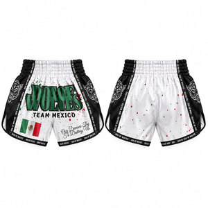 Lightweight Team Usa MMA Fight <b>Shorts</b> <b>Men</b> White <b>Red</b> Black Sublimation Print Mixed Martial Arts Wear Adult Breathable Regular Fit - Product Image 1