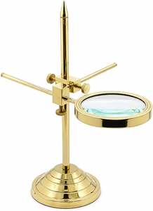 Loupe de bureau décorative haut de gamme en laiton, loupe de lecture classique pour bibliothèque, bureau et zones d'étude - Product Image 6