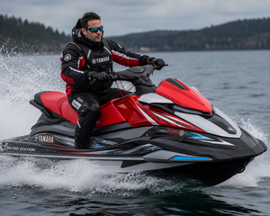 ACHETER Yam_ Ahas Limited Edition VX Deluxe Wave Runner avec vêtements de ski nautique + remorque - Product Image 1