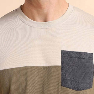 T-shirt pour homme en coton 100% de haute qualité, très vendu, avec poche sur un côté, impression de logo personnalisée - Product Image 6