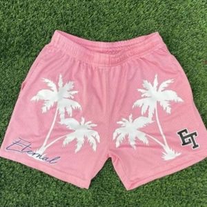 Shorts en coton épais pour hommes avec impression graphique personnalisée, style vintage délavé à l'acide, avec cordon de serrage, streetwear décontracté, bermudas, vente en gros - Product Image 2