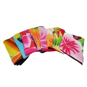 2026 Latest Low MOQ Women's High Quality Summer Beach Wear Painted Flower <b>Sarong</b> Tropical Island Design Breathable Rayon 1 Piece - Product Image 1