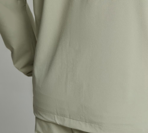 Chaqueta cortavientos impermeable con capucha para hombre, con cierre de cremallera de nailon tejido bordado, cortavientos impermeable para hombre - Product Image 5