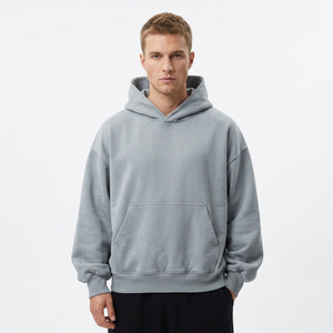 Sudadera con capucha extragrande para hombre, de primera calidad, 400 g/m², con estampado personalizado integrado, antipilling, 100 % algodón, OEM - Product Image 1