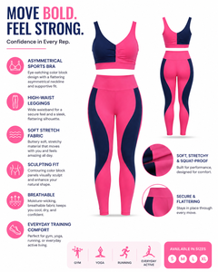 Ensemble de yoga color block pour femmes, 2 pièces, tenue de sport, leggings taille haute et soutien-gorge de sport rembourré, vêtements de fitness, vêtements de sport actifs - Product Image 5