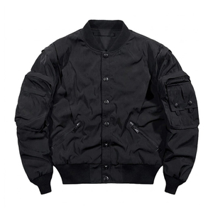 High-Performance Black Color Multi-Pocket Windproof Waterproof Breathable Front Techwear <b>Jackets</b> for <b>Men</b> Unique Design High - Product Image 1