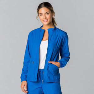 Unisex Hospital <b>Scrub</b> Jackets Zip Breathable Comfortable Knitted Fabric - Product Image 5