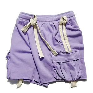 Shorts en coton 100% personnalisés tendance pour hommes, de haute qualité, amples, style streetwear décontracté, effet délavé soleil, en tissu éponge, personnalisables - Product Image 6