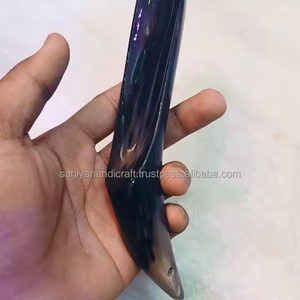 20.5 cm de long en cuir ou pointe de taureau corne de chaussure artisanat naturel pour les enfants portant des chaussures - Product Image 3