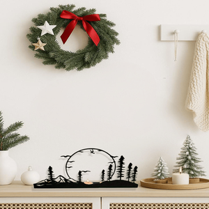 CIFbuy Set di 2 Portacandele Moderni in Metallo a Forma di Corna, Centrotavola Rustico Stile Fattoria con TikTok per Servizio Ritiro Temu - Product Image 3