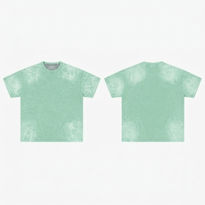Camisetas Premium para Hombre con Lavado Ácido al por Mayor, Ropa Casual Oversize Estilo Vintage Streetwear, Impresión Digital de Gran Gramaje - Product Image 3