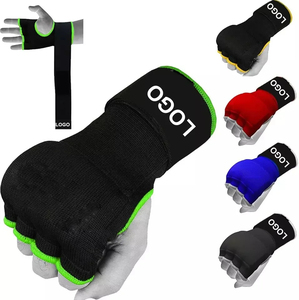 Half Finger Training Gloves Cotton Velcro Closure Unisex Martial Arts <b>Pink</b> White Logo Customizable New Model 2026 - Product Image 4