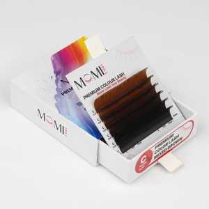 Extensiones de Pestañas de Lujo en Colores Mixtos – 0.07mm Curvatura C, CC, D, DD – 6 Filas |   MOMI Lash Profesional - Product Image 3