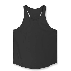 Polyester Cotton Knit Tank <b>Top</b> for Men With Custom Logo Summer <b>Loose</b> Design Sleeveless T-shirts Sports <b>Vest</b> - Product Image 6