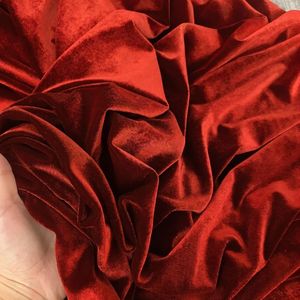 Brushed Velvet Curtain Fabric 100% Polyester Woven Medium Weight Modern Orange Wedding Garment Home Textile Pillow <b>Sofa</b> <b>Cover</b> - Product Image 1