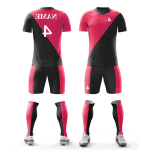 Uniformes Deportivos Personalizados de Secado Rápido, Traje Deportivo de Fútbol, Uniforme de Fútbol Multicolor 100% Poliéster - Product Image 4