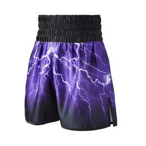 Pantalones Cortos de Boxeo con Diseño Impreso Digitalmente Thunder-Lights, 100% Poliéster, Ligeros y Transpirables para Artes Marciales y Gimnasio - Product Image 5