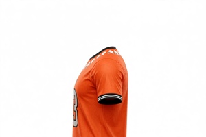 เสื้อกีฬาสีส้มแบบซับลิเมชั่นลายกบพร้อมหมายเลข ชุดทีมสำหรับฝึกซ้อมกีฬา เสื้อแขนสั้นระบายอากาศได้ดี ชุดฟุตบอล - Product Image 2