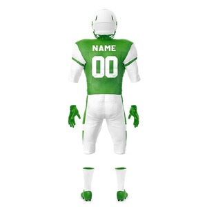 Ensemble d'uniformes de football américain personnalisés en usine, maillot et pantalon entièrement sublimés, respirants, résistants, vêtements d'entraînement pour équipe - Product Image 3