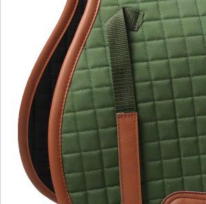 Tapis de selle professionnel pour chevaux en coton et néoprène, doublure respirante en polaire, absorbant les chocs, anti-transpiration, pour dressage et saut d'obstacles - Product Image 3