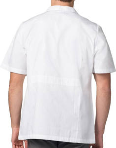 เสื้อกาวน์แพทย์แขนยาวผ้าฝ้ายแท้ 100% สำหรับขายส่ง ยูนิฟอร์มโรงพยาบาล สีขาว รับสกรีนโลโก้และออกแบบเองได้ - Product Image 2