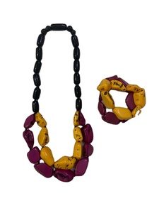 สร้อยคอลูกปัดเรซิ่น แฟชั่นทันสมัย เครื่องประดับสั่งทำจากอินเดีย สำหรับงานปาร์ตี้ ขายส่งจำนวนมาก - Product Image 4