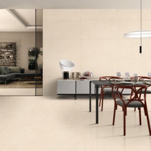 Carreaux de sol en porcelaine Belleza Crema Matte 600x1200mm, design moderne, antidérapants, adhésifs, pour usage intérieur (centre commercial et cuisine) - Product Image 1