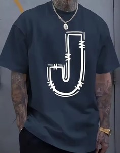Camisetas de Hombre de Gran Tamaño, Diseño Único, Tejido de Punto Grueso y Cómodo, 100% Algodón de Alta Calidad, Estilo Casual con Estampado - Product Image 1