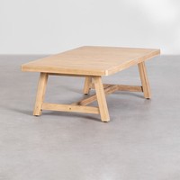 Table basse rectangulaire Vandana Grand Lyra 130x75 cm en bois d'acacia de Dubaï