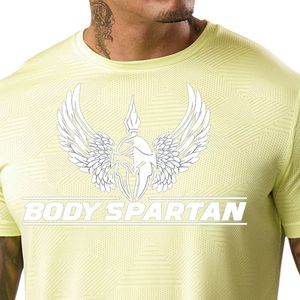 Camiseta Deportiva de Punto con Estampado Gráfico para Hombre, Cuello Redondo, Manga Corta, para Gimnasio, Entrenamiento, Deporte, Ropa Deportiva Informal - Product Image 4