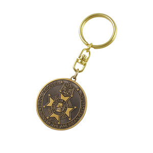 Özelleştirilebilir metin hediyeler toptan promosyon antika altın sert yumuşak Ename özel anahtarlıklar anahtarlık - Product Image 3