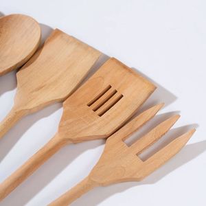 Handcrafted Wooden Spoon Cutlery Collection Reusable Tableware <b>Dining</b> Kitchen Accessory Set Modern Style Premium - Product Image 4