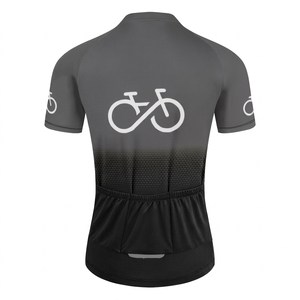Maillot de cyclisme noir pour femme avec fermeture éclair sur le devant et ensemble de shorts assortis, respirant, manches longues, 100 % polyester, service OEM - Product Image 2