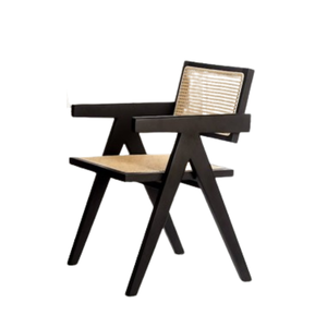 เก้าอี้รับประทานอาหารทำจากไม้สักเนื้อแข็งสำหรับห้องรับประทานอาหารร้านอาหารและเฟอร์นิเจอร์กาแฟ - Product Image 4