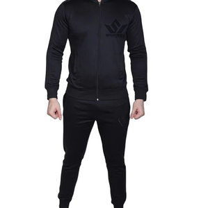 Conjunto Deportivo Ligero 2 en 1 con Capucha Negra para Hombre, Sudadera con Cierre Completo y Pantalones Deportivos de Secado Rápido, Corte Regular, Ropa Deportiva para Otoño - Product Image 3