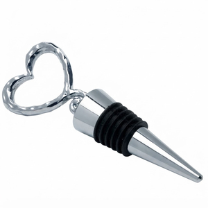 Custom Silver Metal Decorative Wine <b>Bottle</b> <b>Stopper</b> & Aerator Pourer Leak-Proof Airtight Vacuum Seal For Hotels Bars And Gifts - Product Image 5