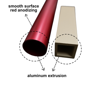 Tubos sin costura de perfil de aluminio anodizado colorido de alta calidad - Product Image 3