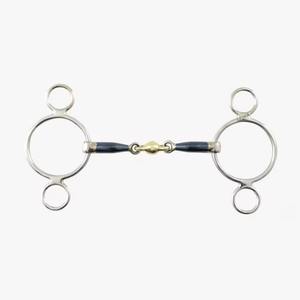 Bocado de Acero Negro Premium para Caballos, Bocado de Snaffle para Control y Entrenamiento, Accesorio de Equitación para Caballos - Product Image 5