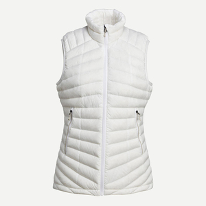 Chaleco de Plumón de Pato Blanco Personalizado para Mujer, Chaqueta Corta sin Mangas, Chaqueta Acolchada Ligera y Cálida para Invierno, Top sin Mangas Unisex - Product Image 1