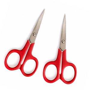 Tijeras de Sastre Multiusos de Acero Inoxidable con Mango de Nailon Rojo y Borde Liso para Corte DIY - Product Image 4